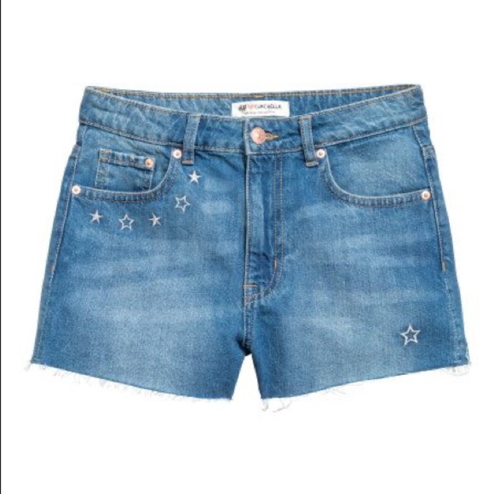 NWT H&M Coachella Jeans Shorts Size 4